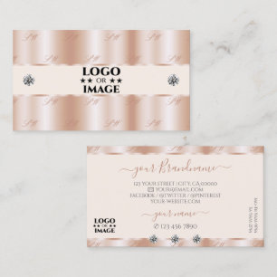 Juveler från Luxury Ro Guld Gnistra Lägg till Logo Visitkort