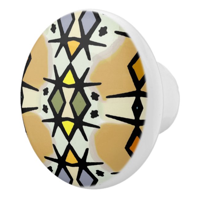 Juveler i Kongo - keramiskt dragande Knopp (Höger)