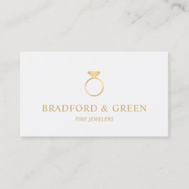 Juveler vid Bran guld Ring Visitkort