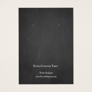 Juveler Visning Card, Black Chalk Board Visitkort