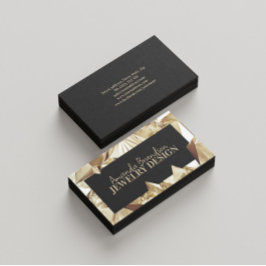 Juvelerry guld Gemstone Diamond Jeweler Design Visitkort