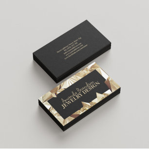 Juvelerry guld Gemstone Diamond Jeweler Design Visitkort
