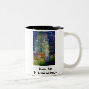 Juveln boxas, juveln boxas St Louis Missouri Två-Tonad Mugg