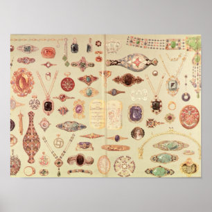 Juvelry från "Tiffany Catalog", 1890 Poster