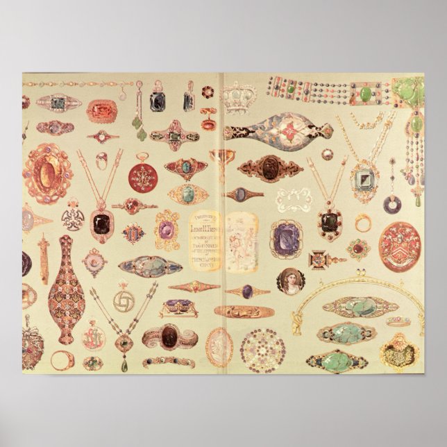 Juvelry från "Tiffany Catalog", 1890 Poster (Framsidan)