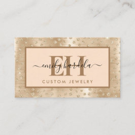 Juvelry guld Glitter Anpassningsbar Visitkort