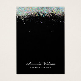 Juvelry i Modern Holografiskt Glitter giga Earring Visitkort