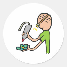 Juvelry Skapar Runt Klistermärke