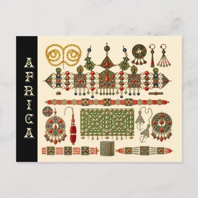 Juvelry The Kabyle People in Algeriet Vykort (Framsida)