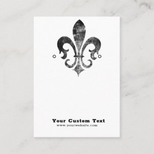 Juvelry Visning Card ・ Fleur De Lis Fransk Visitkort