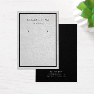 Juvelry Visning Card ・ Läder i Chic Visitkort