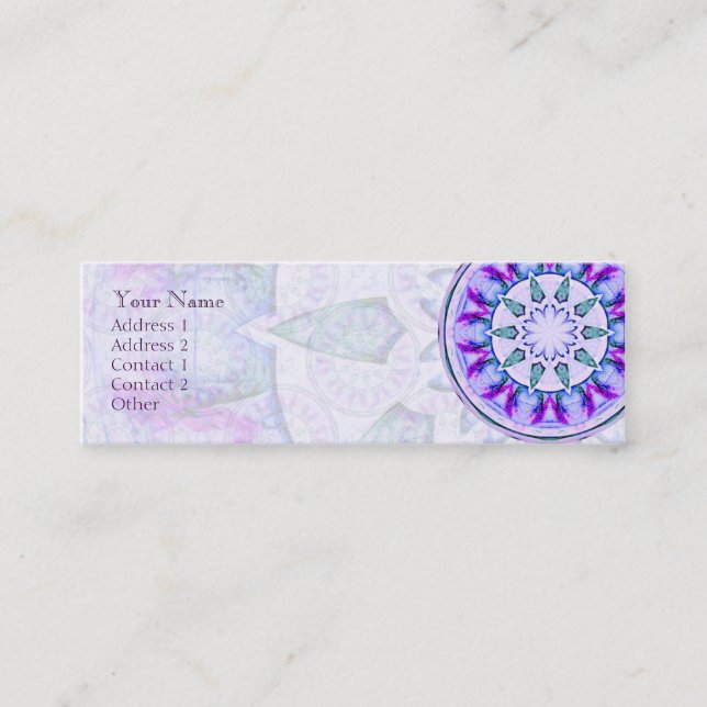 JuvelstjärnaMandala •, Profilera visitkorten Mini Visitkort (Framsida)