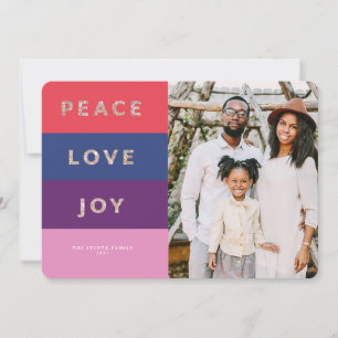 Juveltkort för årstidston Faux Glitter Stripe Inbjudningar