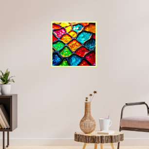 Juvelton Glasart Glöd Design Poster