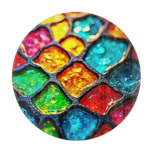 Juvelton Glasart med Glödande Design