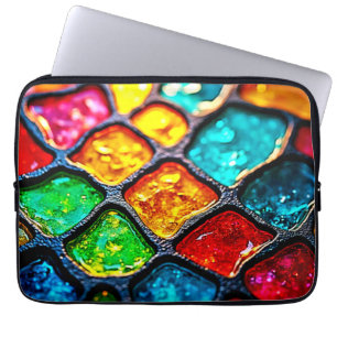 Juvelton Glasart med Glödande Design Laptop Fodral