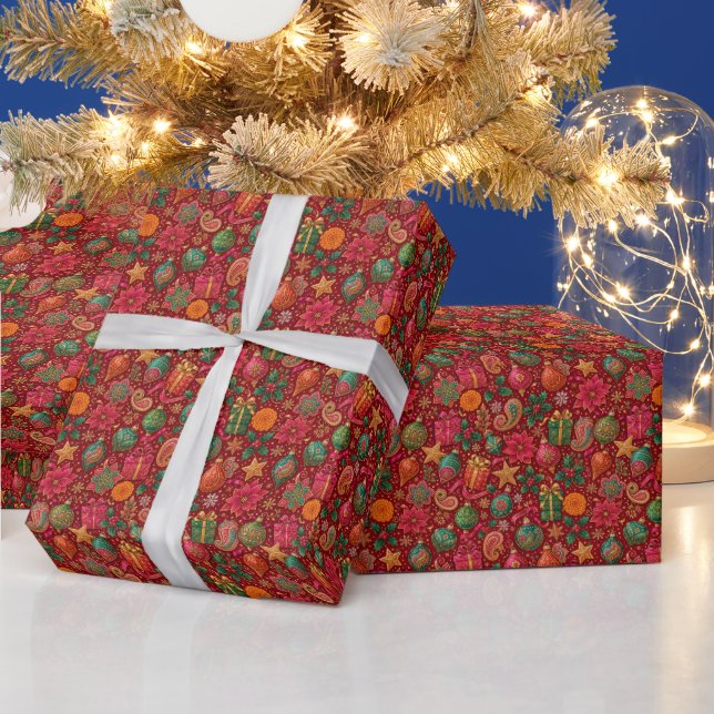 Juvelton Paisley Julpresentpapper Presentpapper (Helgdagar)