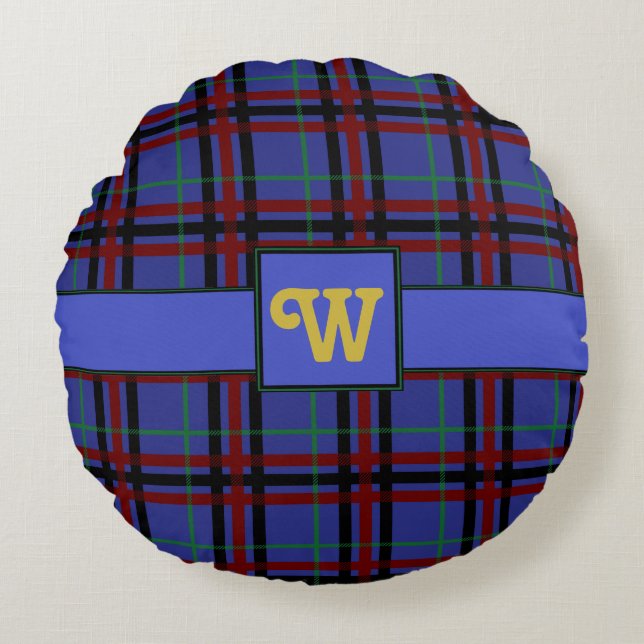 Juveltonad Plaid Rund Kudd Kudde (Framsidan)