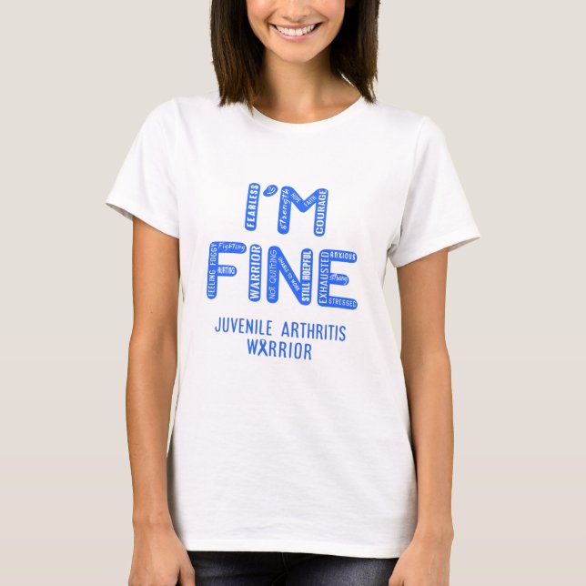 Juvenile Arthritis Warrior - jag är BRA T Shirt (Framsida)
