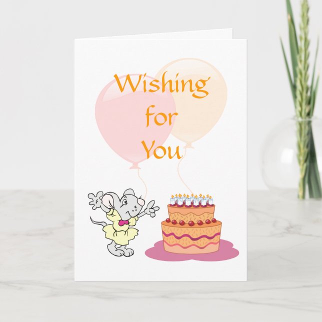 Juvenile Birthday Card Kort (Framsida)