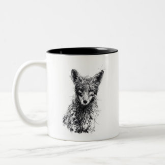 Juvenile Fox Två-Tonad Mugg