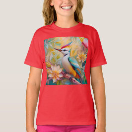 Juvenile Rainbow Woodpecker Fantasy Bird T Shirt