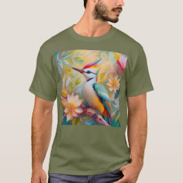Juvenile Rainbow Woodpecker Fantasy Bird T Shirt