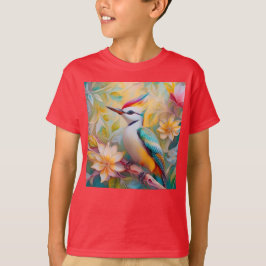 Juvenile Rainbow Woodpecker Fantasy Bird T Shirt