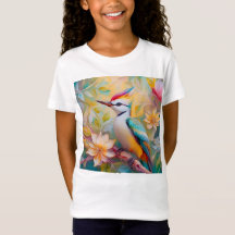 Juvenile Rainbow Woodpecker Fantasy Bird