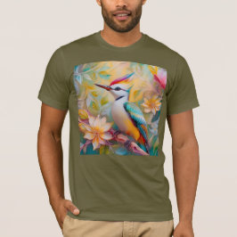 Juvenile Rainbow Woodpecker Fantasy Bird T Shirt