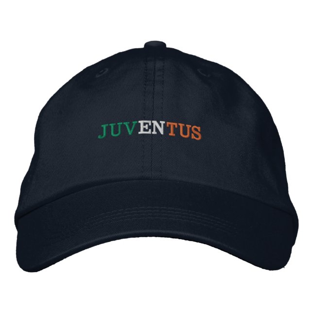 Juventus vintagelock/Cappello Broderad Keps (Framsida)