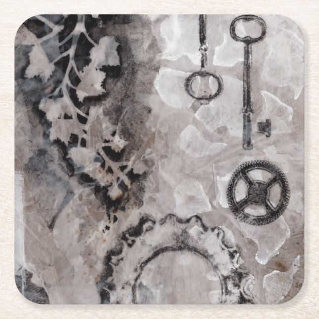 Juxtaposition II Underlägg Papper Kvadrat (Framsidan)