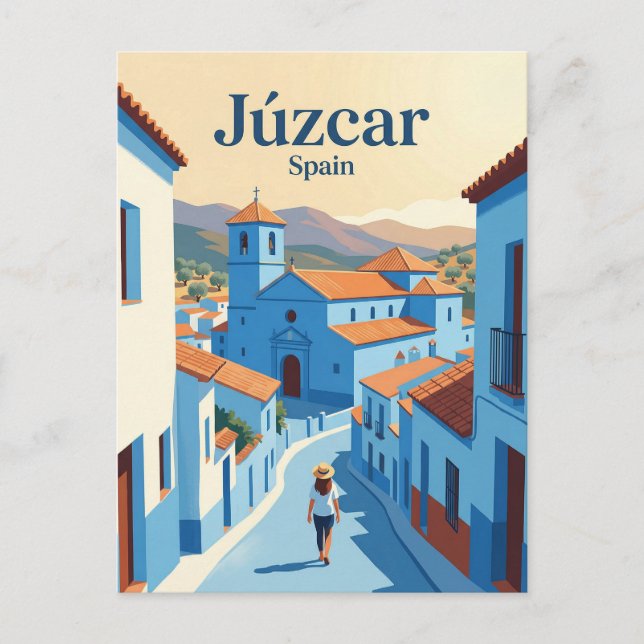 Júzcar Spanien Vykort (Framsida)