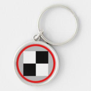 JV44 Emblem Keychain Rund Silverfärgad Nyckelring
