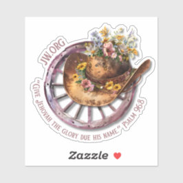 JW 2025 års text Western vinyletikett Klistermärken