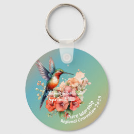 JW 2025 Pure Worship Baptism Keepsaké Keychain Nyckelring
