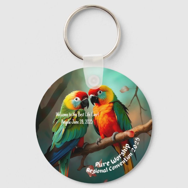 JW 2025 Regional Convention Baptism Keepsaké Gift Nyckelring (Framsida)