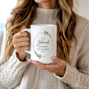 JW 2025 Year Text Mugg with Eucalyptus