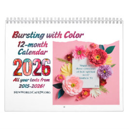 JW 2026 Årtextkalender -Sprängfärgad! Kalender