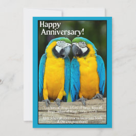 JW-årskort - Loving Parrots Inbjudningar