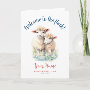 JW Baptism Card, Välkommen till Flock, JW Hälsning Kort