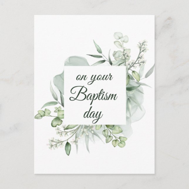 JW Baptism-gåvor Vykort (Framsida)