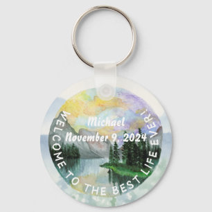 JW Baptism Gift Keepsaké Keychain för honom Nyckelring