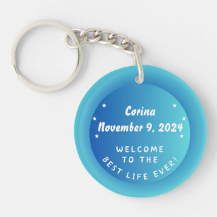 JW Baptism Gift Keepsaki Keychain Bästa livet någo