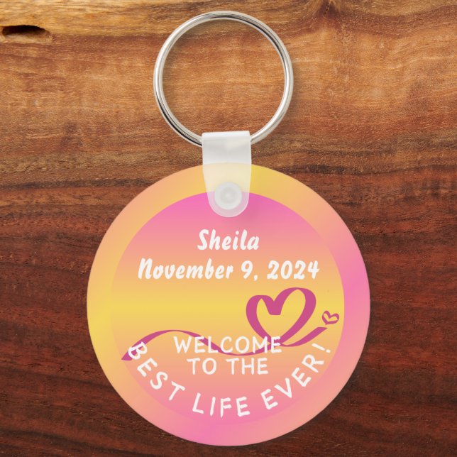 JW Baptism Gift Keychain Keepsakys bästa liv någon Nyckelring (Framsida)
