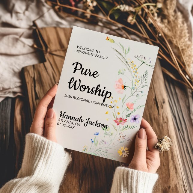JW Baptism med Vår blommor Kort (Skapare uppladdad)