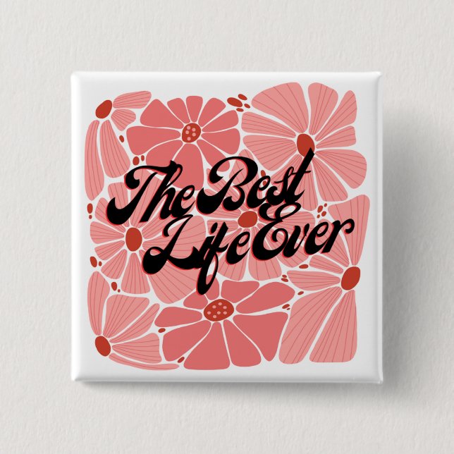 JW Best Life Aldrig-knappstift för systrar Knapp (Framsida)