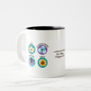 JW Blommigt Coffee Kopp Philippians 4:8