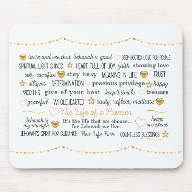 JW En Pioneers liv Musmatta (Framsidan)