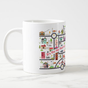 JW Gift for Pioneers - "Town Territory Karta" Mugg Jumbo Mugg